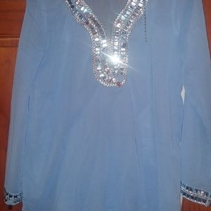 Chiffon Blouse with Bling